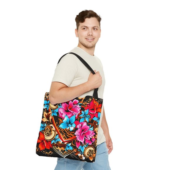 Floral Tote Bag | Aesthetic | Designer Fall Tote Bag, Women's Fall Tote bag - Picture 4 of 10